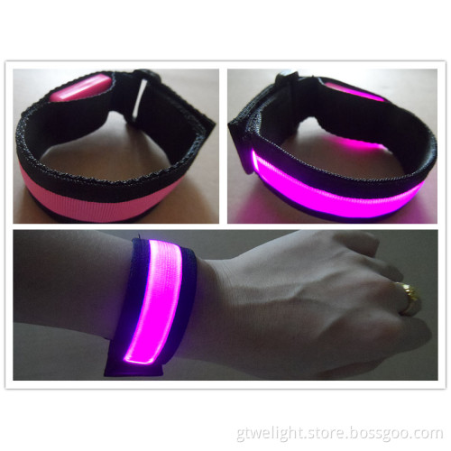 Concert LED Bracelet Pink with Batteries Inside